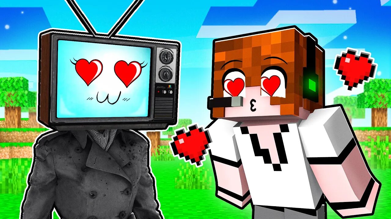 Becoming TV WOMAN in Minecraft!