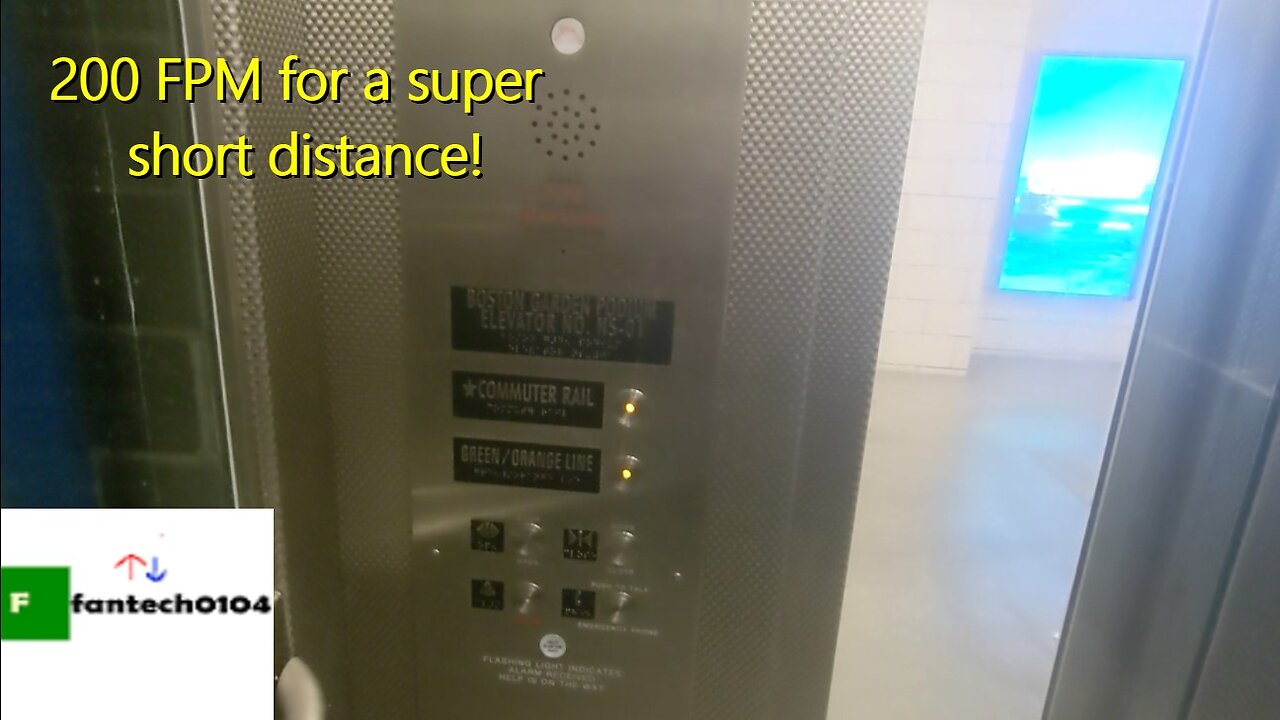 Awesome Traction Elevator @ North Station T Station - Boston, Massachusetts