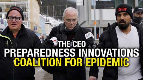 WEF Davos 2024 CEO for Pandemic Preparedness Organization Confronted Viruses Wuhan Lab