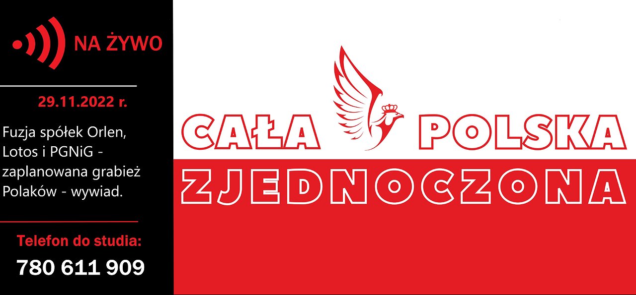 29.11.2022 r. - Fuzja spółek Orlen, Lotos i PGNiG - zaplanowana grabież Polaków - wywiad - CPZ