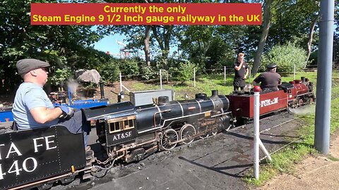 steam working 9 1/2 inch gauge railway