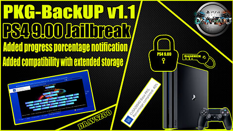 NEW Update PKGBackUP v1.1 | Added porcentage notification and More Kameleon | Karo Host | PS4 9.00