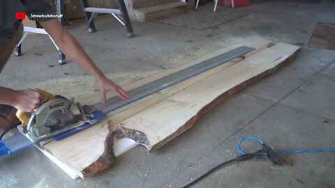 I built a River Table with a REAL RIVER In It