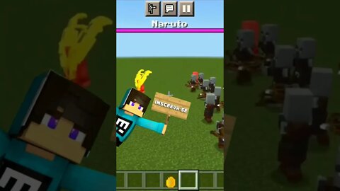Naruto no minecraft 😱 😱 🔥🔥🔥🔥🦊🦊🦊🦊🦊#shorts #naruto #anime #fypシ