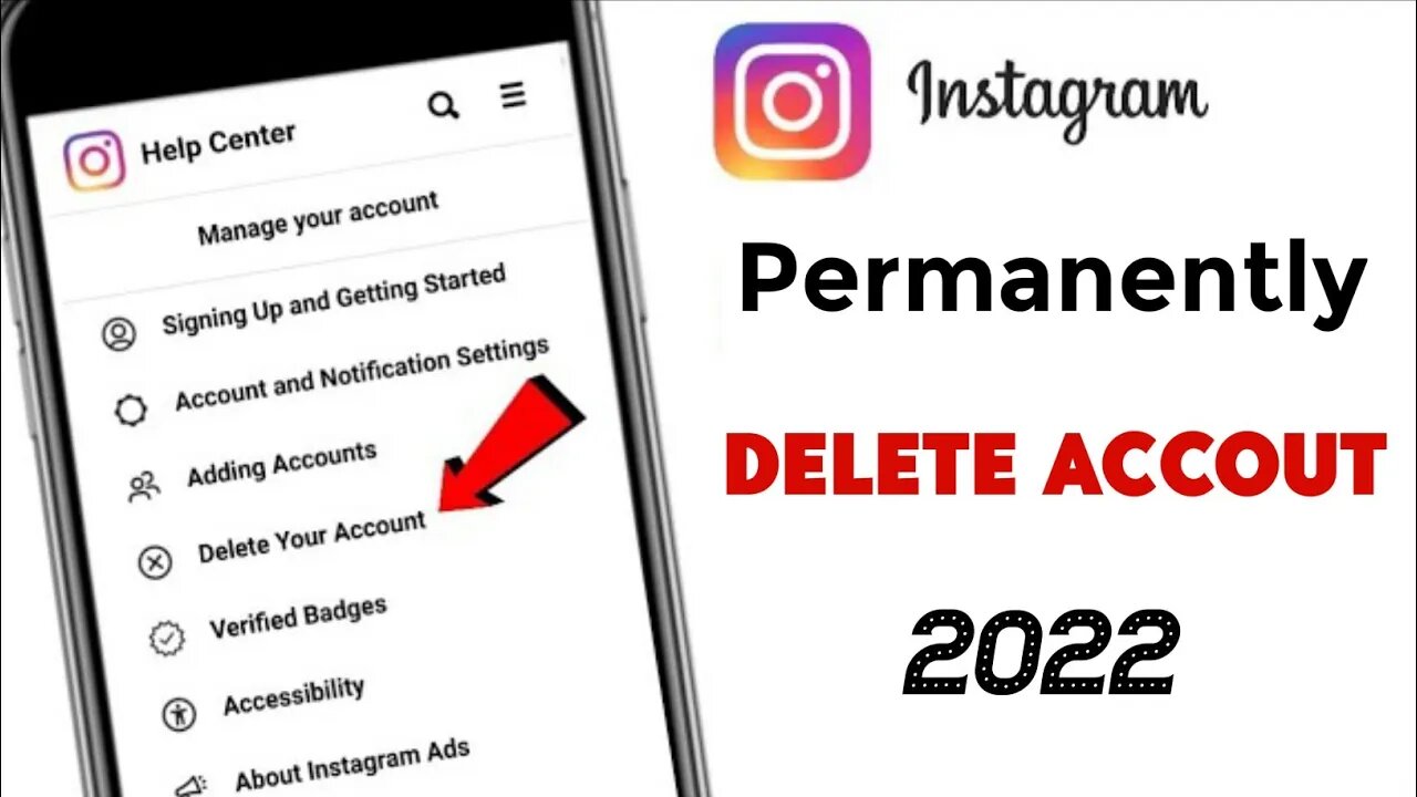 How to delete instagram account permanenty / temporary