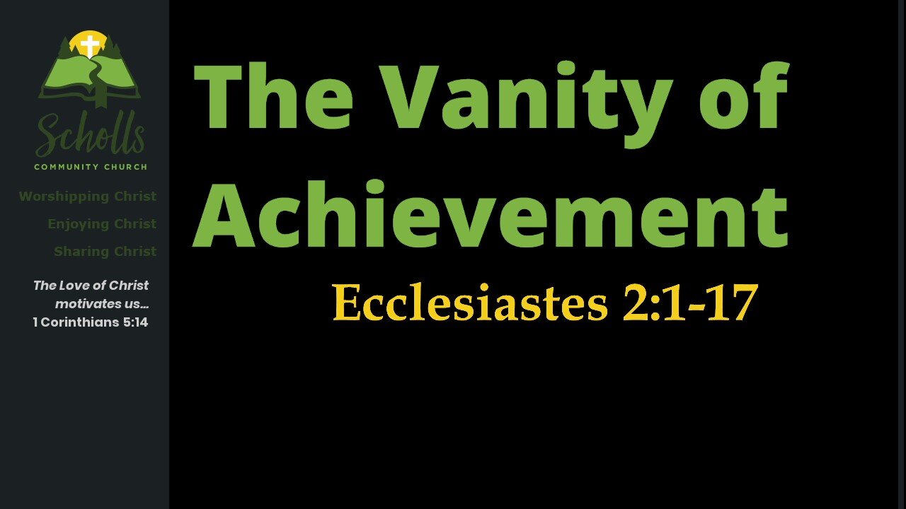 The Vanity of Achievement