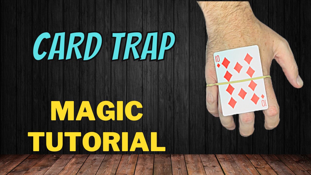 How To Find A Selected Card With A Rubber Band - Card Trap - Magic Card Trick Tutorial