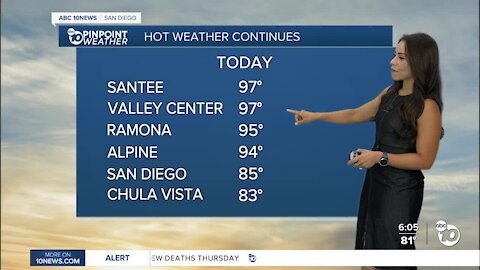 ABC 10News PinPoint Weather With Meteorologist Angelica Campos