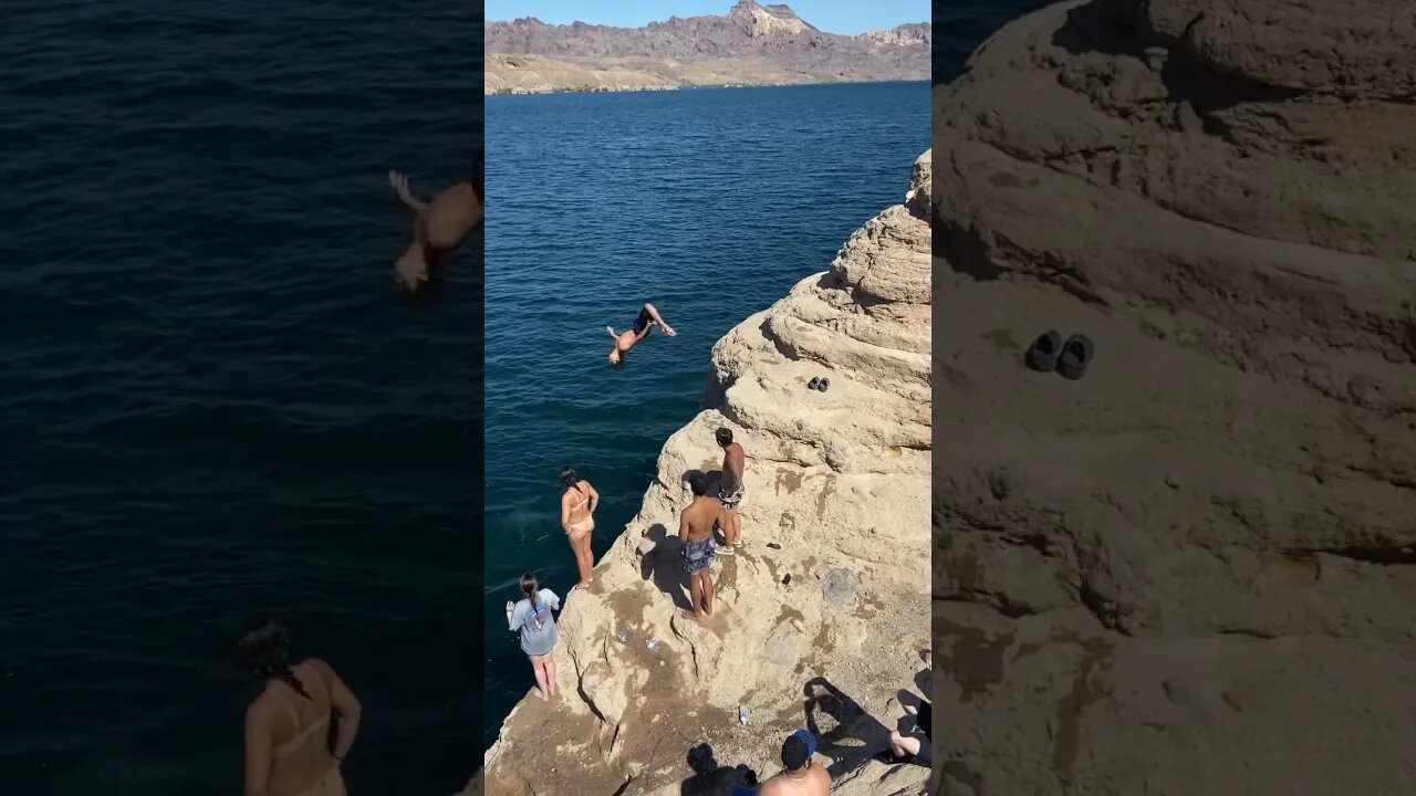 Cliff Jumping Backflips #cliffjumping #backflips #lasvegas