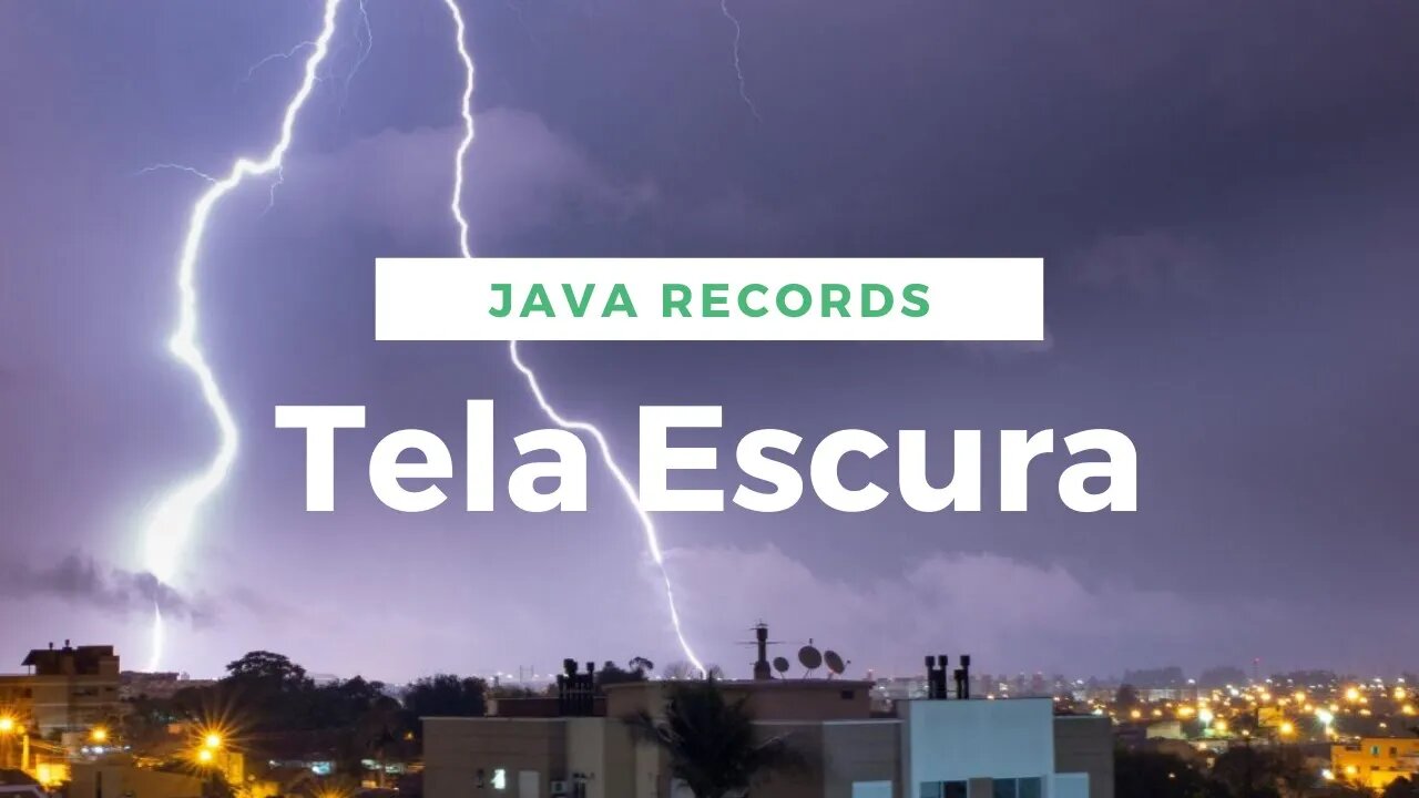 Som de Natureza - Chuva com Trovão em Telhado de metal - Durmir Relaxar - Tela escura