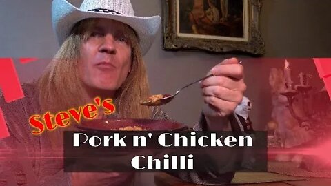 Ground pork n' chicken chili Steve Burk 2022