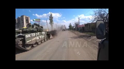 A Column Of Tanks Near Kamyshevakhi