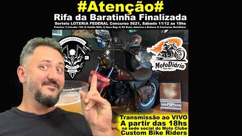 SORTEIO DA INTRUDER 125 -BARATINHA VOADORA - LIVE AO VIVO A PARTIR DAS 18:00 11/12/2021