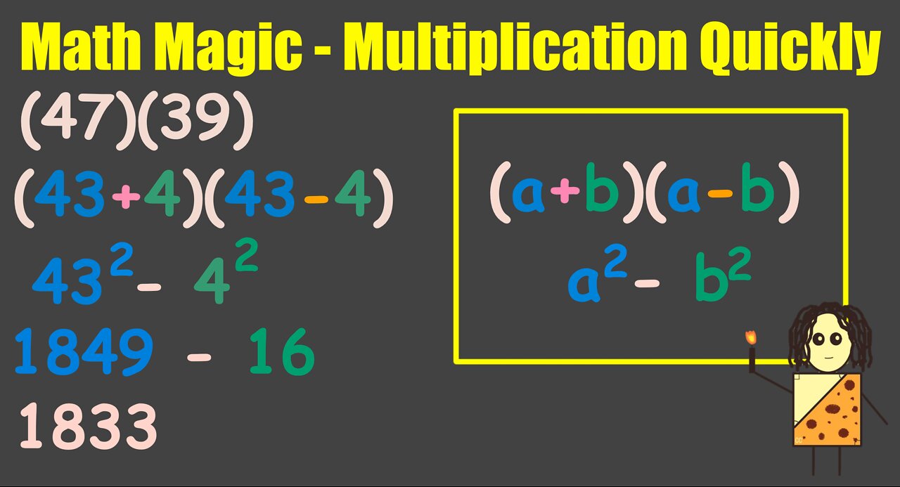 Multiplication Done Quickly - Math Magic Trick EXPLAINED