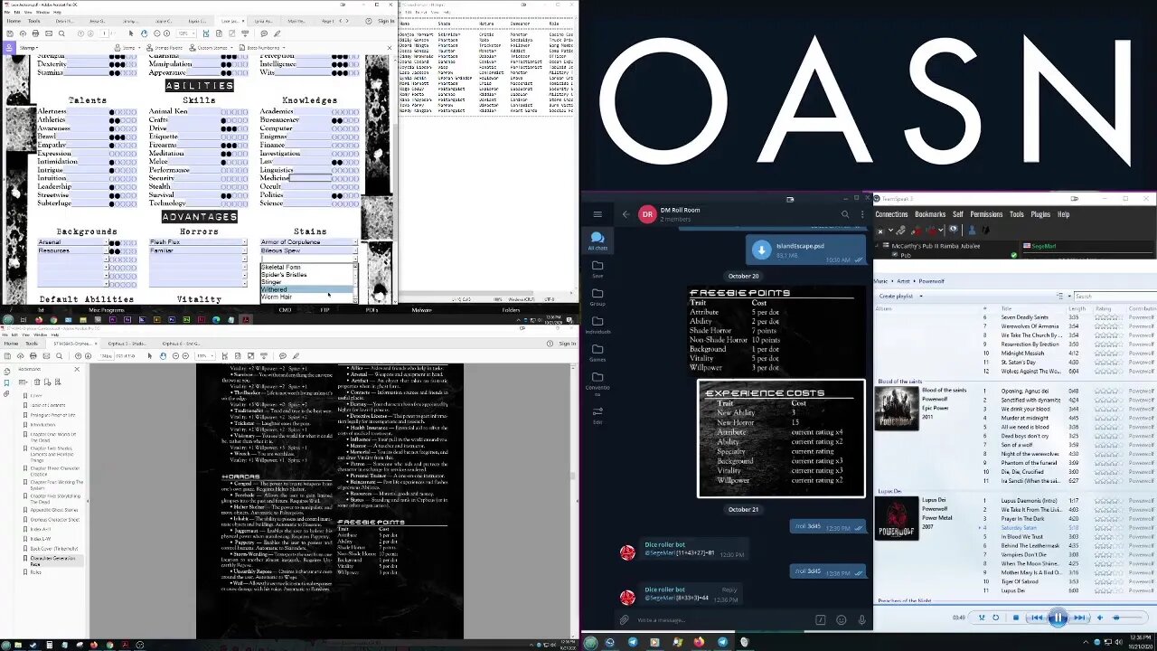 Making Characters for Orpheus Side Ops