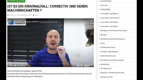 Ist es ein Kriminalfall: Correctiv und deren Machenschaften ?