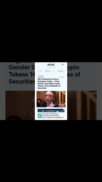SEC Criticized for How It Regulates Crypto #cryptomash @DigitalAssetNewsDAN @Finematics @CryptoCasey