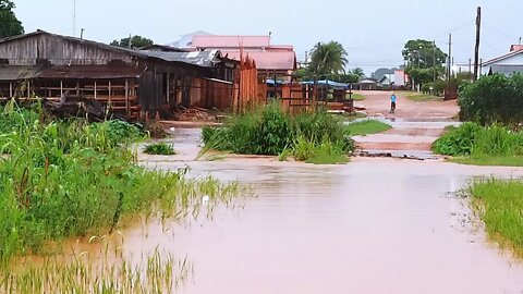 Alta Floresta: Quase 3h de chuvas provoca alagamentos nas linhas e na cidade