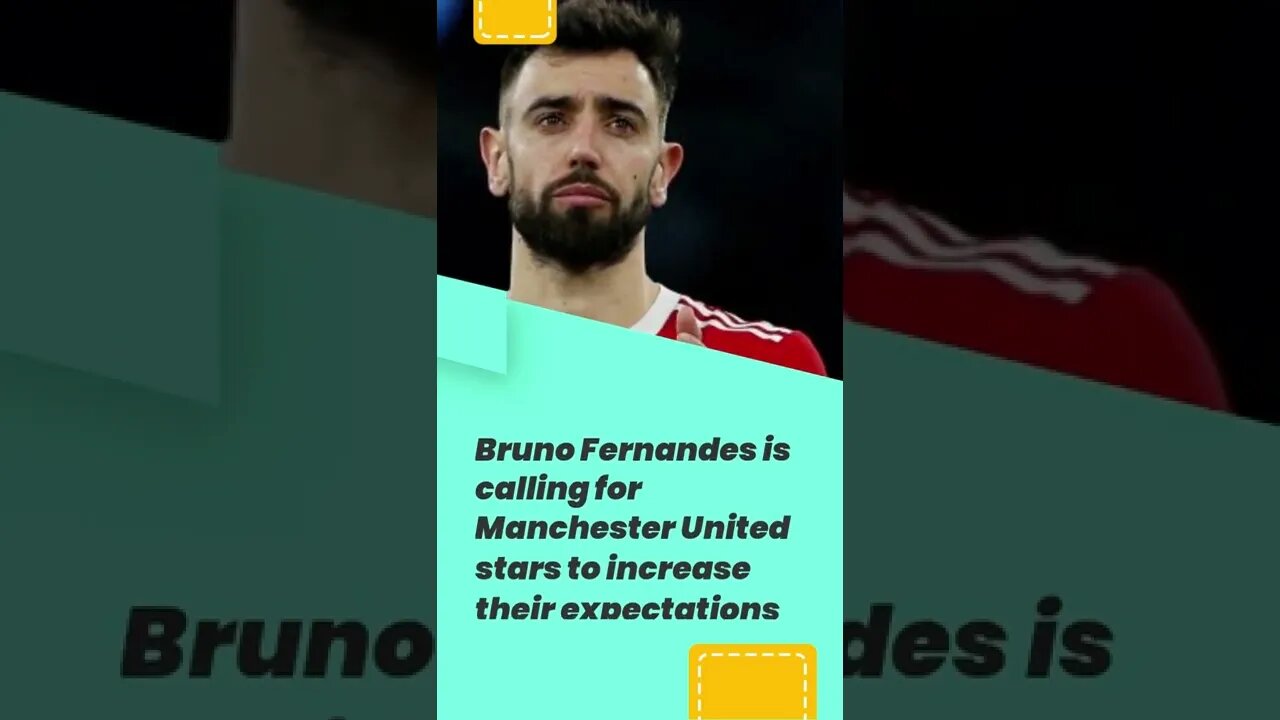 Bruno Fernandes is calling for Manchester United stars to raise their standards #shorts