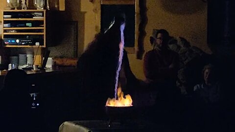 Ceremonia de queimada en las Rías Bajas .
