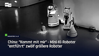 China: "Kommt mit mir" – Mini-KI-Roboter "entführt" zwölf größere Roboter