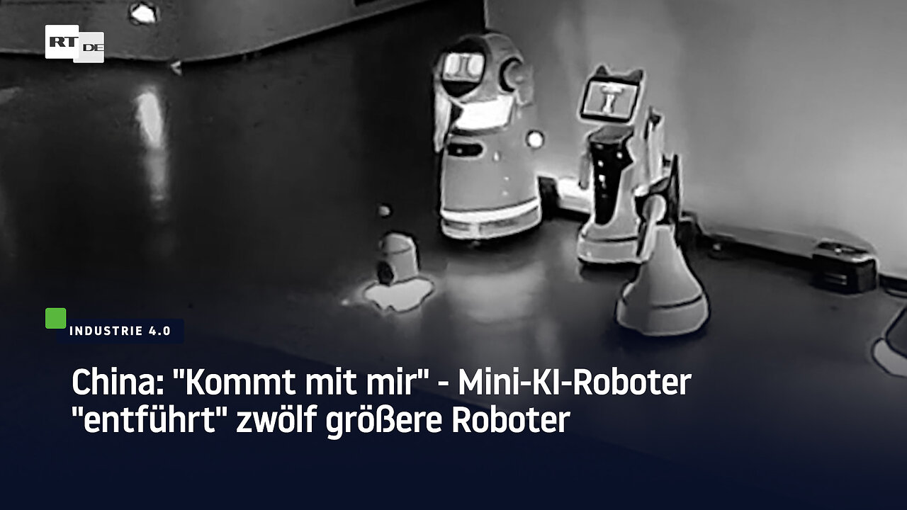 China: "Kommt mit mir" – Mini-KI-Roboter "entführt" zwölf größere Roboter