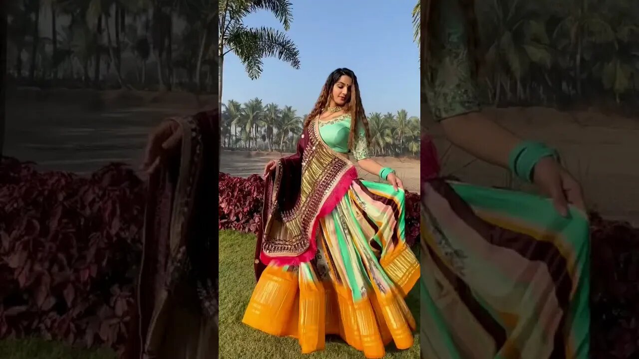 MULTICOLOR WEDDING DIGITAL PRINT LEHENGA CHOLI.