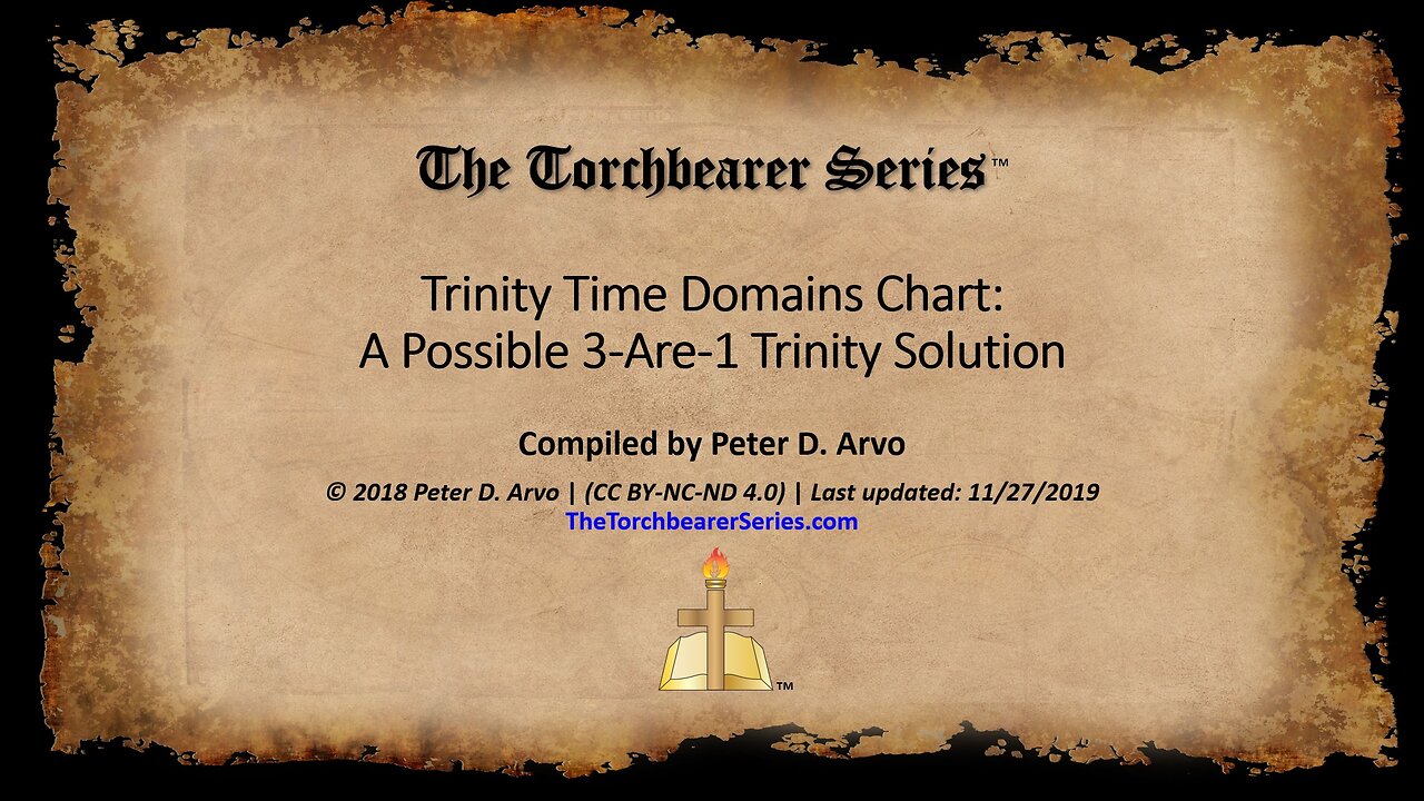 Trinity Time Domains Chart: A Possible 3-Are-1 Trinity Solution