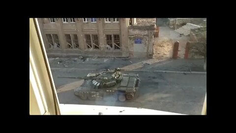 Attack on a Russian T57 Tank - Ukraine 3/2022