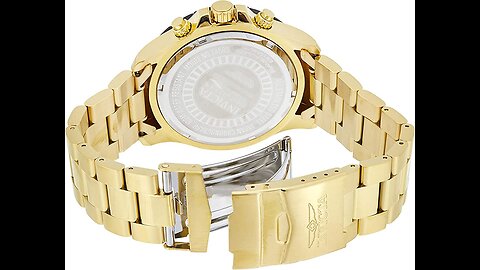 Invicta Men's 15286 "Pro Diver" 18k Yellow Gold Ion-Plated Stainless Steel and Diamond Accent W...