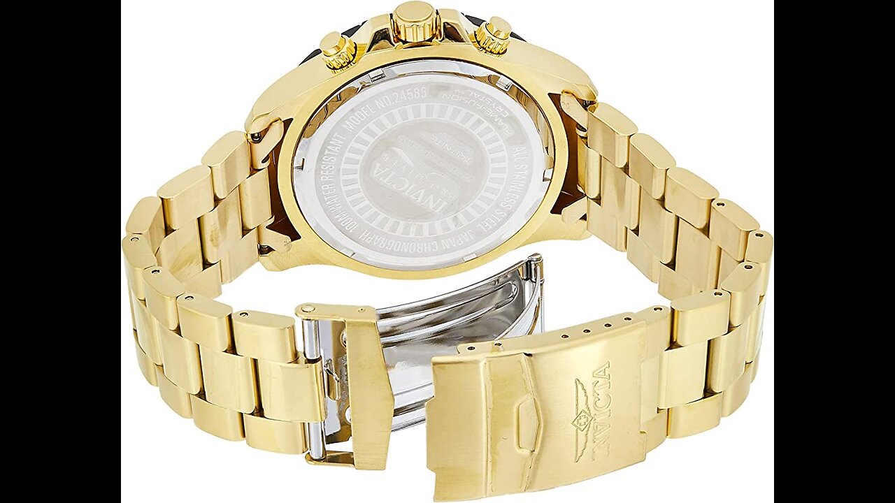 Invicta Men's 15286 "Pro Diver" 18k Yellow Gold Ion-Plated Stainless Steel and Diamond Accent W...