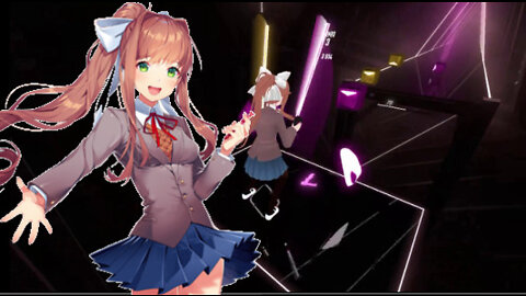 Monika Plays Hard Faster Song Spin Eternally!