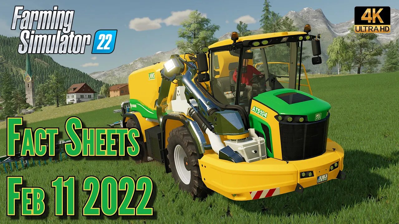 🚨 Farming Simulator 22 News 🚨 Content Update 1.3 Fact Sheets Feb 11th 2022