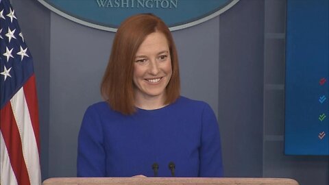 White House press secretary Jen Psaki speaks to press