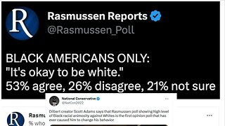 Scott Adams has strong reaction to Rasmussen poll about race