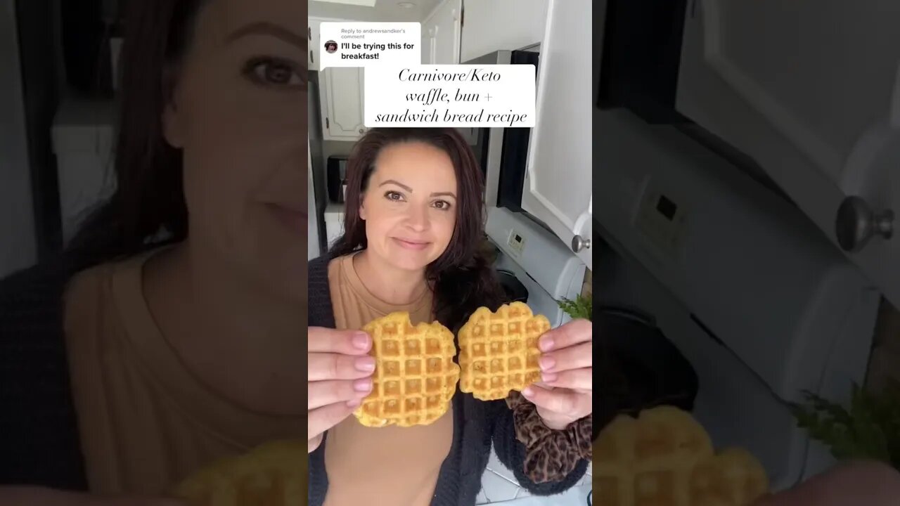 Carnivore keto waffle recipe #ketocarnivore #carnivorediet #carnivore #animalbased #recipe #keto