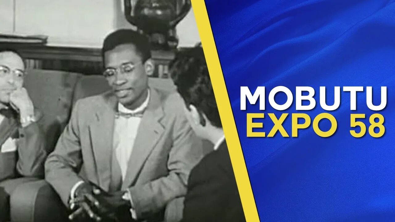 Mobutu parle de son métier de journaliste au Congo Belge à l'exposition universelle de 1958.