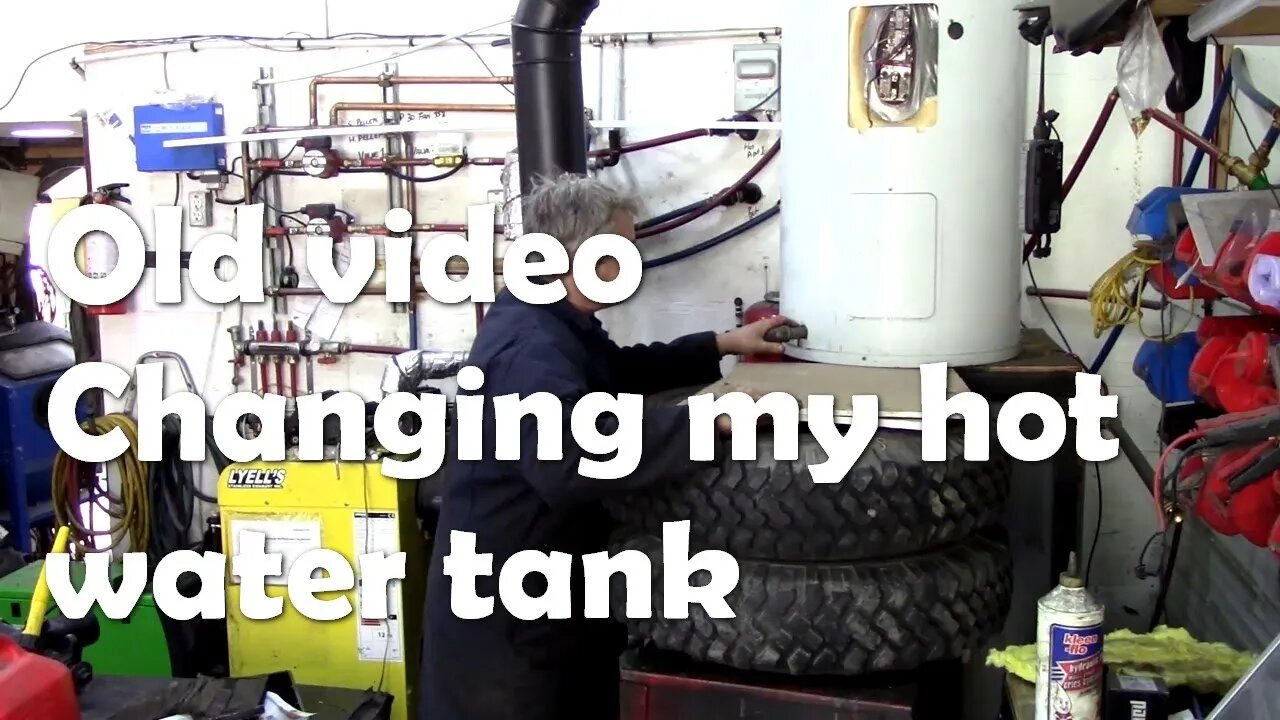 How to change a hot water tank on your own, with things in the shop (or using your imagination)