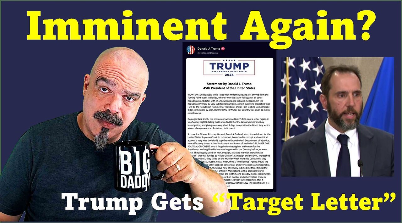 The Morning Knight LIVE! No. 1096- Imminent Again? Trump Gets “Target Letter”