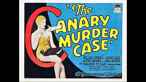 THE CANARY MURDER CASE (1929) - Tinted