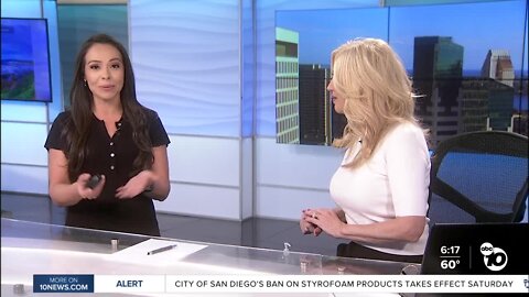 ABC 10News Weather Right After a 4.2 Earthquake with Meteorologist Angelica Campos