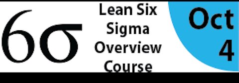 Lean Six Sigma Overview Course