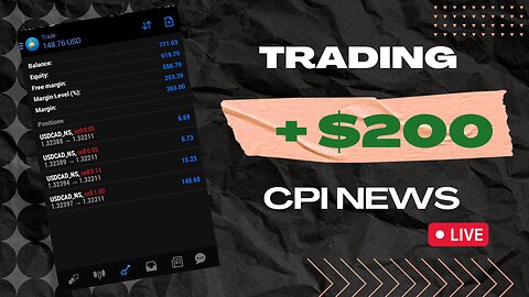 CPI NEWS LIVE TRADING WITH CHRIS MOSAKA PART 1