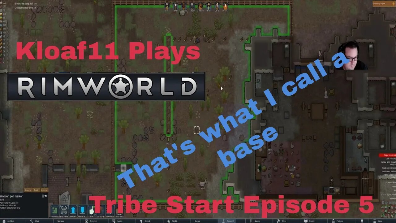 Lets Play Rimworld: Tribe start 5 with Kloaf11