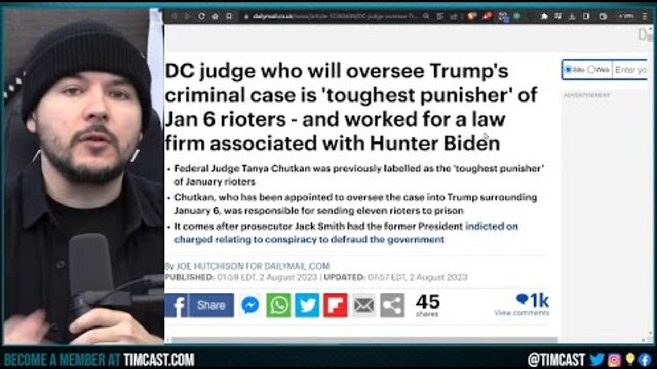 JUDGE IN TRUMP CHARGES WORKED WITH HUNTER BIDEN, THE FIX IS IN WITH TRUMP 2020 CONSPIRACY CHARGES