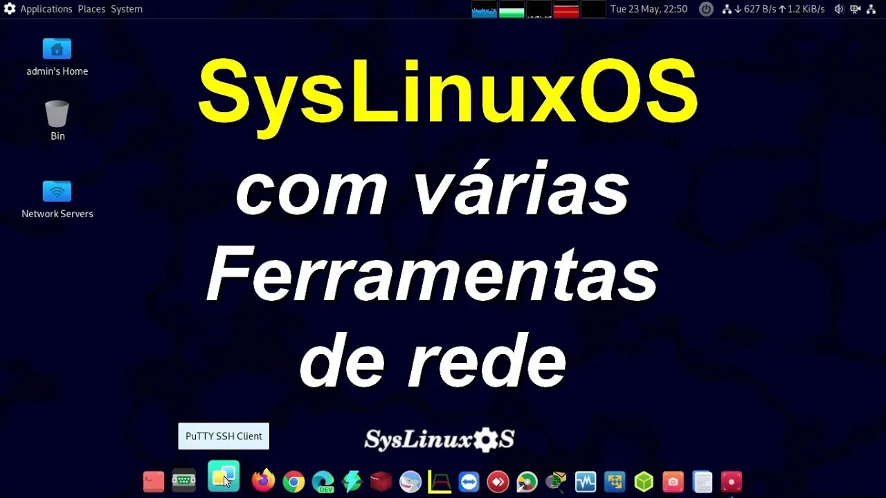 SysLinuxOS para integradores e administradores de sistemas. Oferece um ambiente de rede completo