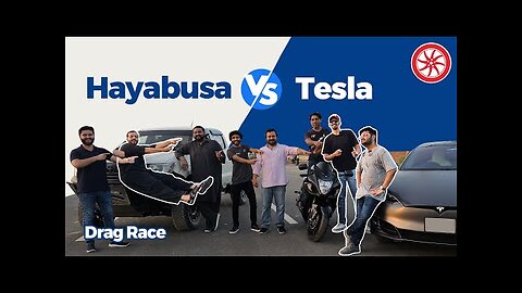 Hayabusa Vs Tesla drag race