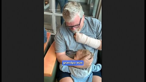 His grandson was protecting him at the hospital