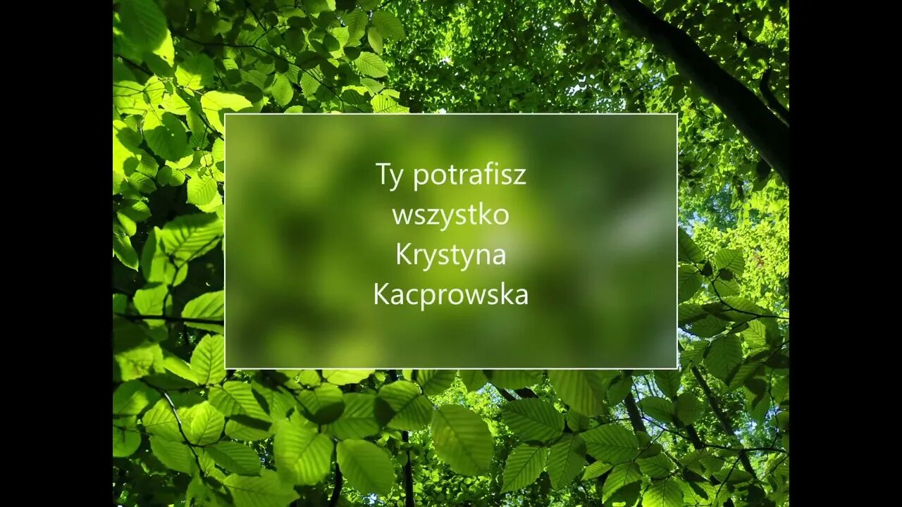 Ty potrafisz wszystko - Krystyna Kacprowska