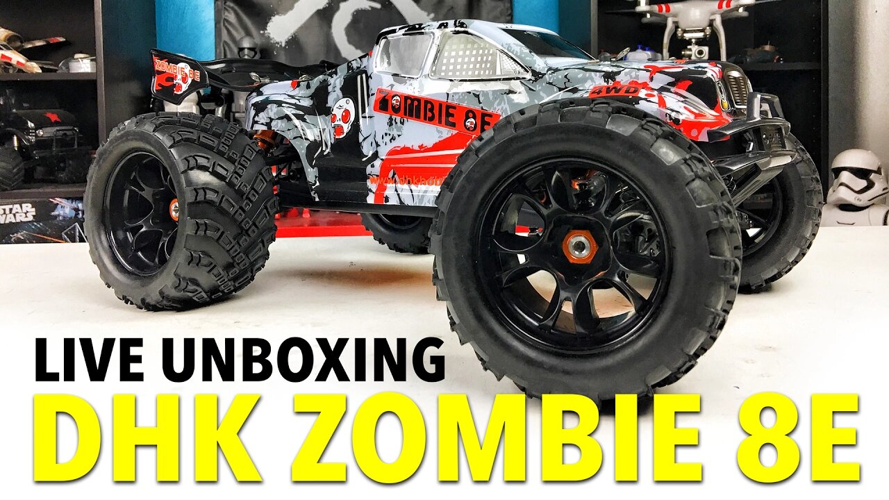 Live Unboxing: DHK Zombie 8e 1/8 Brushless Monster Truck